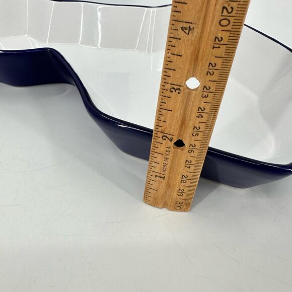 Sagaform Finland Scandinavian Design Serving Candy Bowl Dish NIB Blue White - Picture 9 of 10